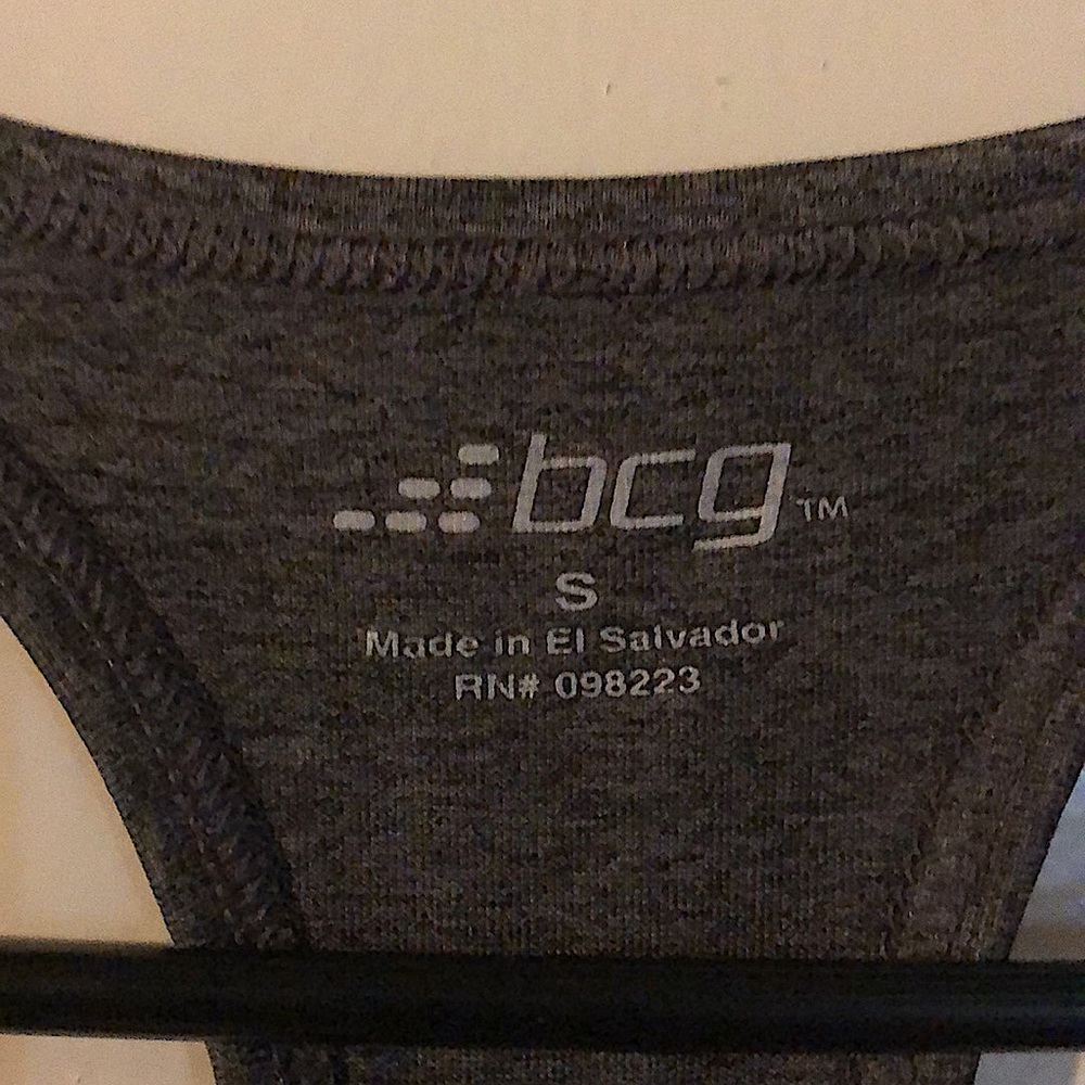 bcg Size Small Gray Razor Back Tank - Picture 3 of 3